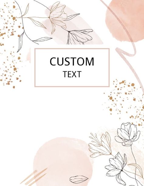 Customizable Planner Covers | Aesthetic Printable Covers for All Planners