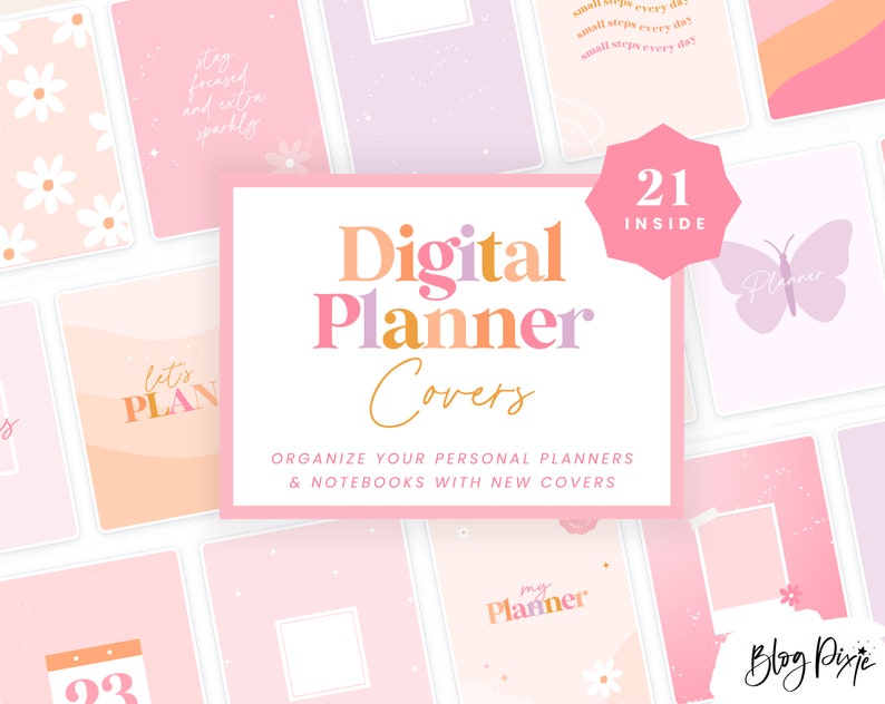 Customizable Planner Covers | Aesthetic Printable Covers for All Planners