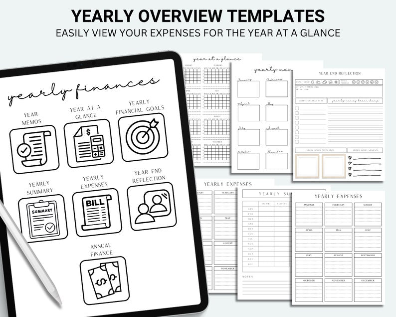 Minimal Budget Planner Printable | Stylish Financial Organizer for Men & Women